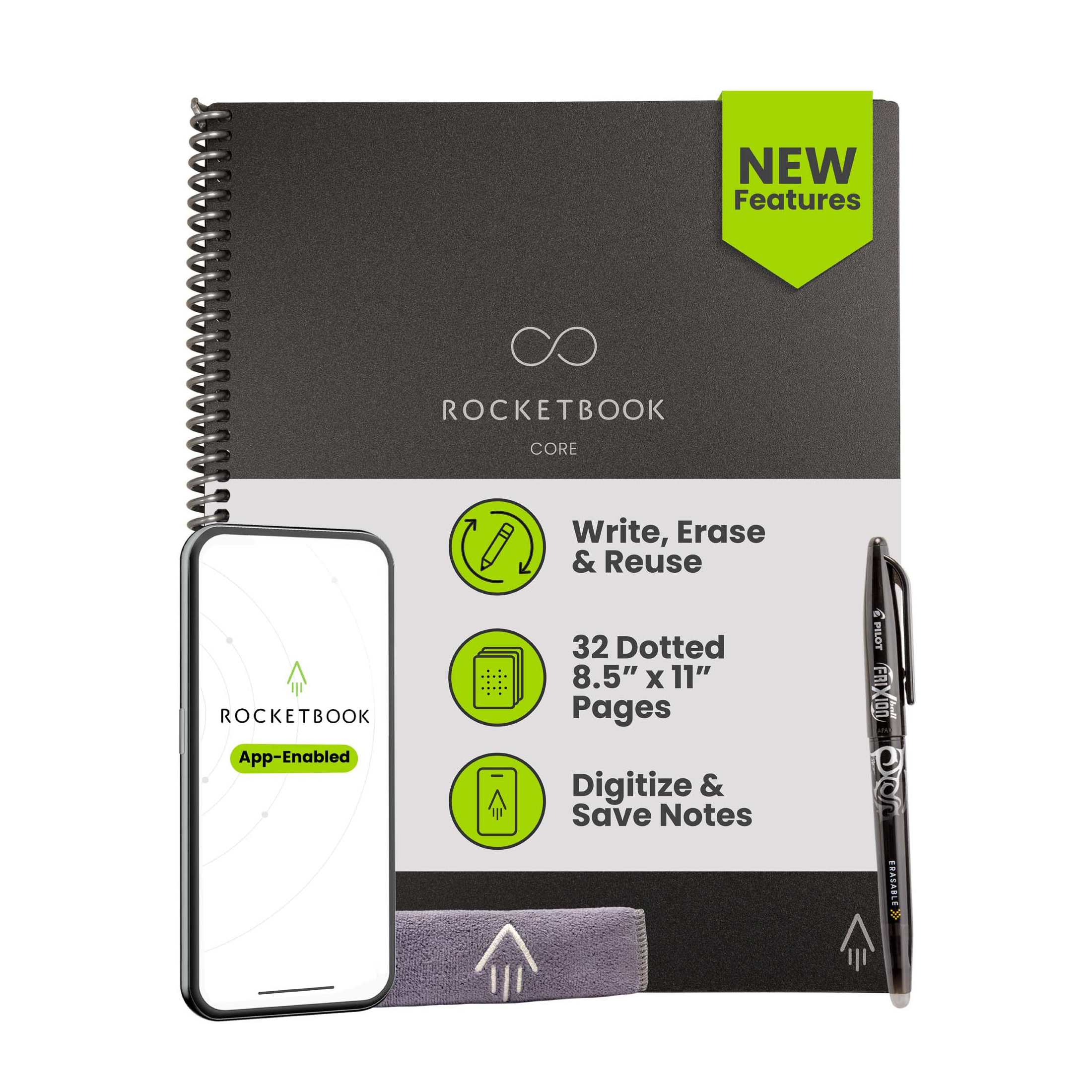 Умный многоразовый блокнот Rocketbook Core - Next Gen